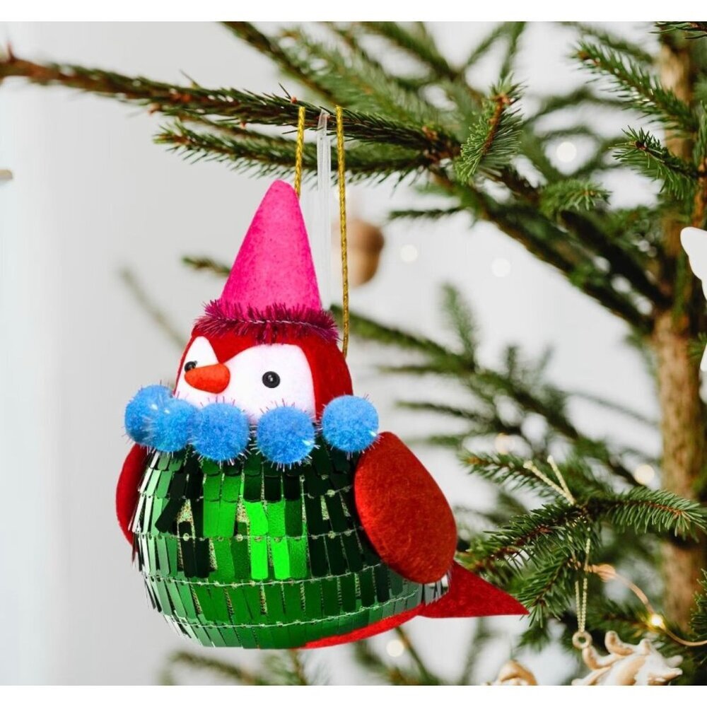 Target Christmas Fabric Festive Featherly Friends™ with Top Hat - Wondershop™